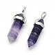 Natural Fluorite Bullet Double Terminated Pointed Pendants US-G-F171-07-2