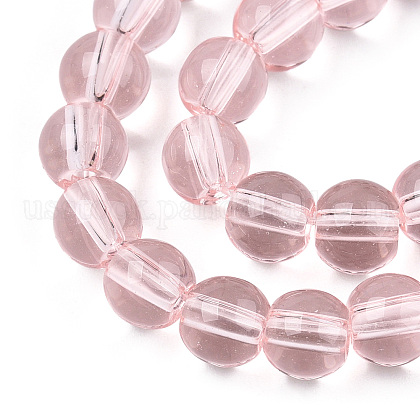 Transparent Glass Beads Strands&nbsp;US-GLAA-T032-T6mm-10-2