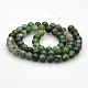 Natural Moss Agate Round Bead Strands US-G-N0120-30-8mm-4
