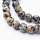 Natural Dalmatian Jasper Beads Strands US-GSR6mmC004-2