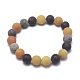 Natural Mixed Gemstone Bead Stretch Bracelets US-BJEW-K212-B-029-2