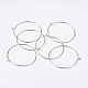 Silver Color Plated Brass Earring Hoops US-X-EC067-4S-5