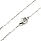 Classic Plain 304 Stainless Steel Mens Womens Necklaces Unisex Cable Chain Necklaces US-NJEW-507L-7-3