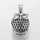 Retro Halloween Jewelry Findings Antique Silver Owl 304 Stainless Steel Pendants US-X-STAS-E004-3A-1