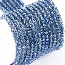 Electroplate Glass Beads Strands US-EGLA-F149-FR-04