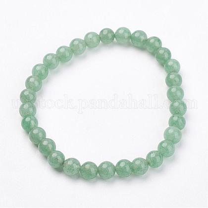 Natural Green Aventurine Stretch Bracelets US-G-N0270-03-1