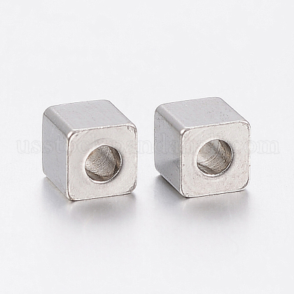 304 Stainless Steel Beads US-STAS-F148-4x4-06P-1