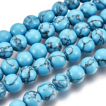 Synthetic Turquoise Beads Strands US-Z0NDC012-1-1