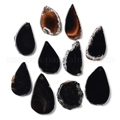 Dyed Mixed Shape Natural Agate Gemstone Big Pendants US-G-R300-11-1