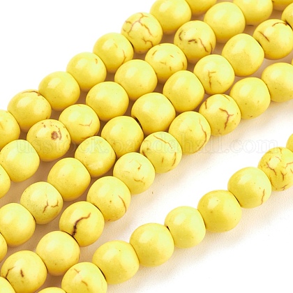 Synthetic Turquoise Beads Strands&nbsp;US-TURQ-G106-6mm-02I-1
