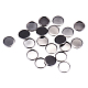 Flat Round 304 Stainless Steel Cabochon Settings US-STAS-PH0002-54P-1