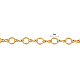 PandaHall Elite 1 Yard Brass Handmade Chains Size 6x1mm Golden Mother-son Chains for Jewelry Making US-CHC-PH0001-09G-4