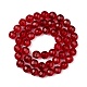 Faceted Glass Round Beads Strands US-X-GF6mmC47-3