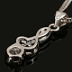 Musical Note Real Platinum Plated Brass Cubic Zirconia Pendants US-ZIRC-R014-09-2