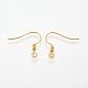 Brass Earring Hooks US-KK-Q363-G-NF-2