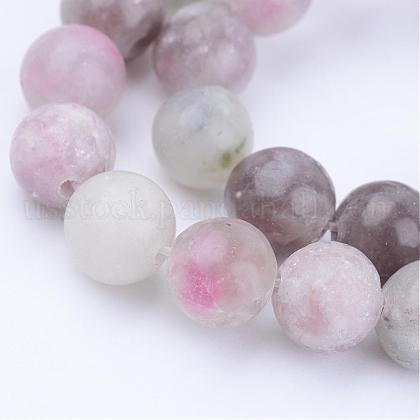 Natural Lilac Jade Beads Strands US-G-Q462-6mm-29-1