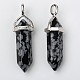 Natural Gemstone Double Terminated Pointed Pendants US-G-F295-05-2