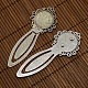 20mm Clear Domed Glass Cabochon Cover for Antique Silver DIY Alloy Portrait Bookmark Making US-DIY-X0125-AS-NR-4