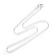 Brass Round Snake Chain Fine Necklace Making US-NJEW-BB10854-18P-2