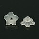 Transparent Frosted Acrylic Flower Beads US-X-PL554-2