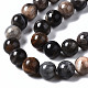 Natural Black Sunstone Beads Strands US-G-N328-48A-01-3