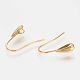 Brass Earring Hooks US-KK-S336-42G-1