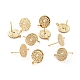 Brass Stud Earring Findings US-X-KK-T016-52G-2