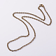Iron Cable Chain Necklaces US-NJEW-JN01089-02-1