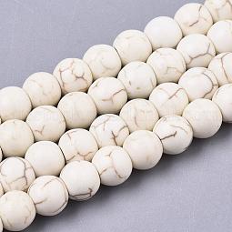 Synthetic Magnesite Beads Strands US-TURQ-S192-6mm-1