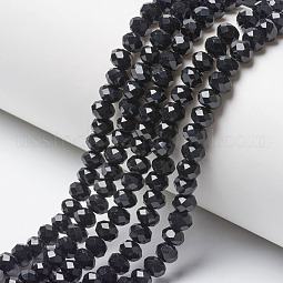 Opaque Solid Color Glass Beads Strands US-EGLA-A034-P3mm-D18
