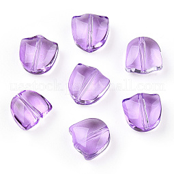 Spray Painted Transparent Glass Beads US-GLAA-T022-26-A02
