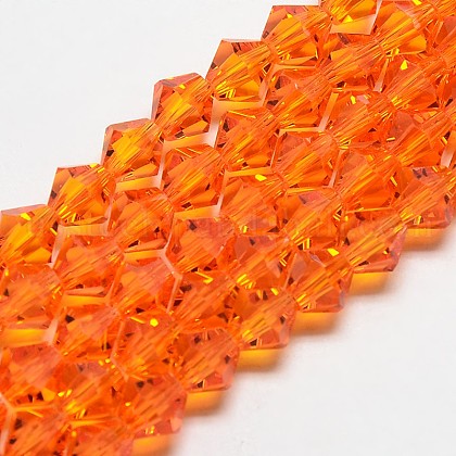 Imitate Austrian Crystal Bicone Glass Beads Strands US-GLAA-F029-4x4mm-11-1