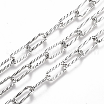 304 Stainless Steel Paperclip Chains US-CHS-A006-01P-1
