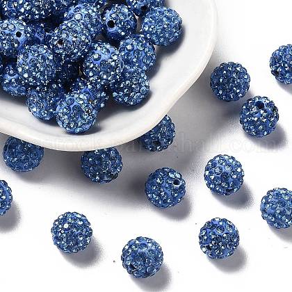 Pave Disco Ball Beads US-RB-A130-10mm-20-1