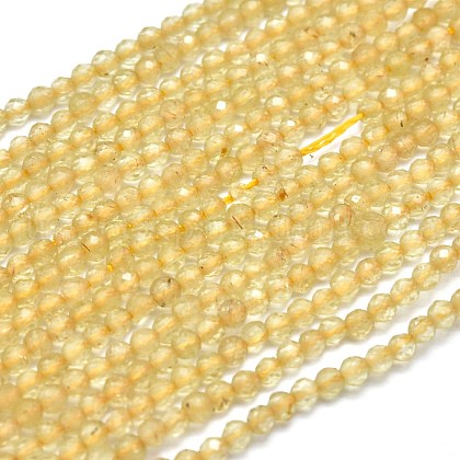 Natural Citrine Beads Strands US-G-I289-02-1