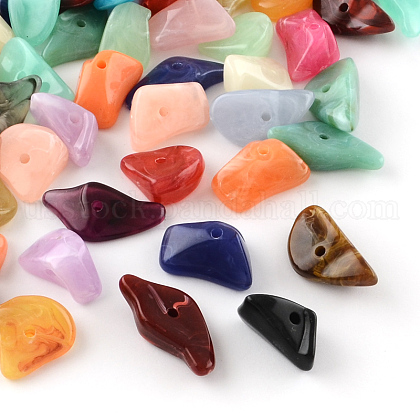 Chip Imitation Gemstone Acrylic Beads US-OACR-R021-M-1