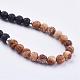 Frosted Natural Gemstone Beaded Necklaces US-NJEW-JN01939-3