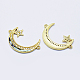 Eco-Friendly Brass Micro Pave Cubic Zirconia Links US-RB-I078-42-NR-3