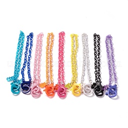 Personalized ABS Plastic Cable Chain Necklaces US-NJEW-JN03220