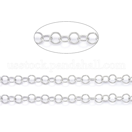 304 Stainless Steel Rolo Chains US-CHS-F011-08A-P-1