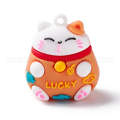 PVC Cartoon Lucky Cat Doll Pendants US-KY-C008-12A-1