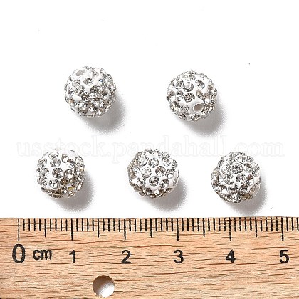 Pave Disco Ball Beads&nbsp;US-RB-A130-10mm-9-3