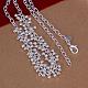 Popular Silver Color Plated Brass Ball Bib Necklaces US-NJEW-BB12694-3