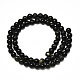 Natural Golden Sheen Obsidian Strands Beads US-G-R485-09-6mm-2