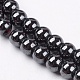 Magnetic Synthetic Hematite Beads Strands US-G-Q893-6mm-3