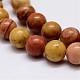 Natural Wood Lace Stone Beads Strands US-G-D863-8mm-3