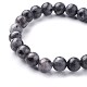Natural Labradorite Beads Stretch Bracelets US-BJEW-F380-01-B14-2