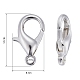 Zinc Alloy Lobster Claw Clasps US-E106-S-3
