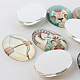 Colorful Flat Oval Constellation/Zodiac Sign Printed Glass Cabochons US-GGLA-A003-18x25-AC-3