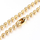 304 Stainless Steel Ball Chain Necklaces Making US-MAK-I008-01G-B02-1
